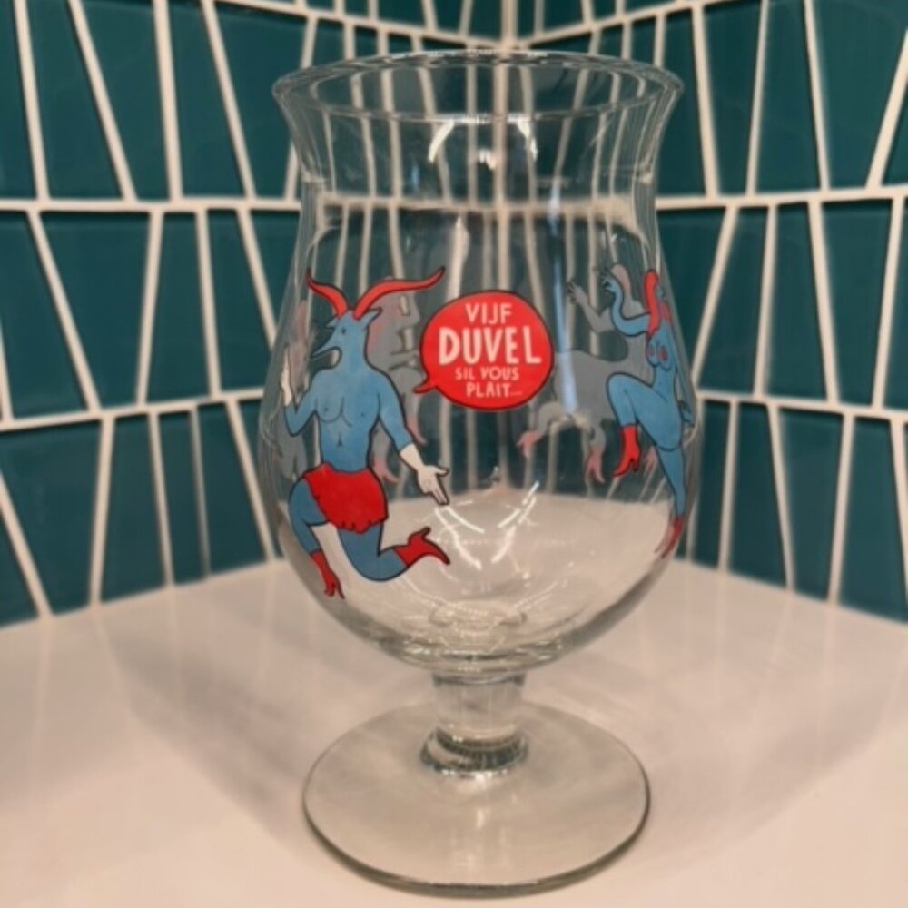 Duvel tulip-style beer glass - Special Edition by Piet Parra